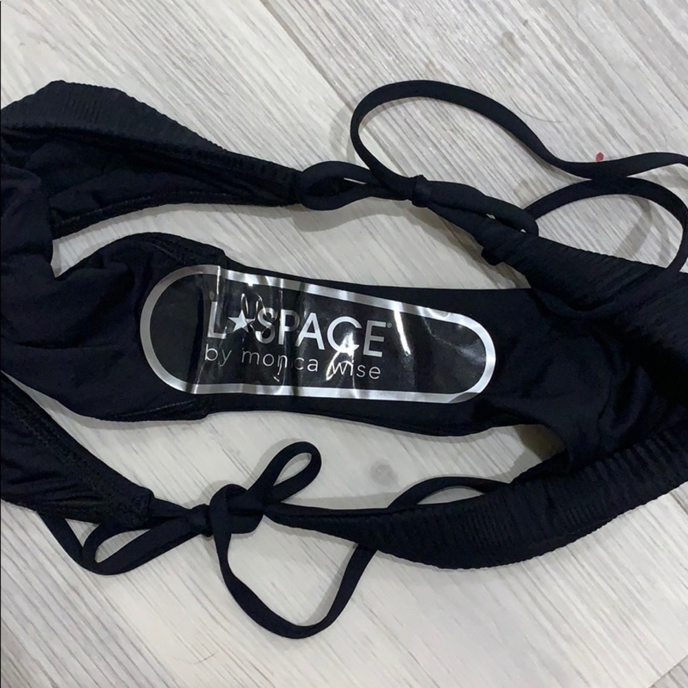 ❌SOLD! L*SPACE ribbed black tie bottoms NWT - Picture 3 of 3